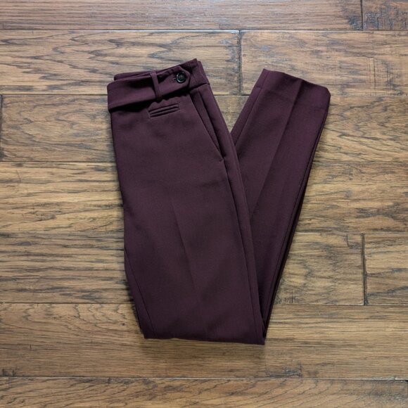 RW&CO brown chocolate plum dress pants size 0 - Picture 2 of 16